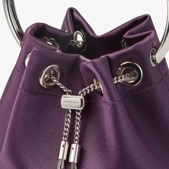 Borsa in raso Bon Bon Winter Bloom con bracciale in metallo Borsa in raso Bon Bon Winter Bloom con bracciale in metallo