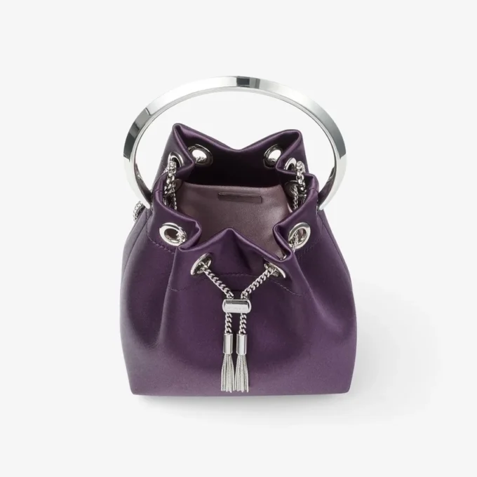 Borsa in raso Bon Bon Winter Bloom con bracciale in metallo Borsa in raso Bon Bon Winter Bloom con bracciale in metallo