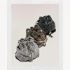 Borsa Micro Bon Bon in rete di cristallo argento con manico in metallo Borsa Micro Bon Bon in rete di cristallo argento con manico in metallo
