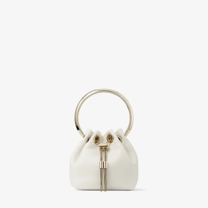 Borsa Mini Bon Bon in nappa liscia color latte Borsa Mini Bon Bon in nappa liscia color latte