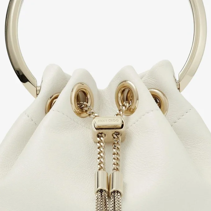 Borsa Mini Bon Bon in nappa liscia color latte Borsa Mini Bon Bon in nappa liscia color latte