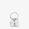 Borsa mini Bon Bon in nappa metallizzata argento Borsa mini Bon Bon in nappa metallizzata argento