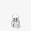 Borsa mini Bon Bon in nappa metallizzata argento Borsa mini Bon Bon in nappa metallizzata argento