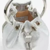 Borsa mini Bon Bon in nappa metallizzata argento Borsa mini Bon Bon in nappa metallizzata argento