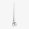 Borsa mini Bon Bon in nappa metallizzata argento Borsa mini Bon Bon in nappa metallizzata argento