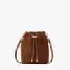 Borsa mini in pelle scamosciata color cuoio Cinch Borsa mini in pelle scamosciata color cuoio Cinch