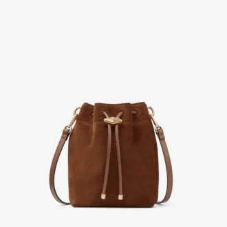 Borsa mini in pelle scamosciata color cuoio Cinch Borsa mini in pelle scamosciata color cuoio Cinch