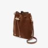 Borsa mini in pelle scamosciata color cuoio Cinch Borsa mini in pelle scamosciata color cuoio Cinch