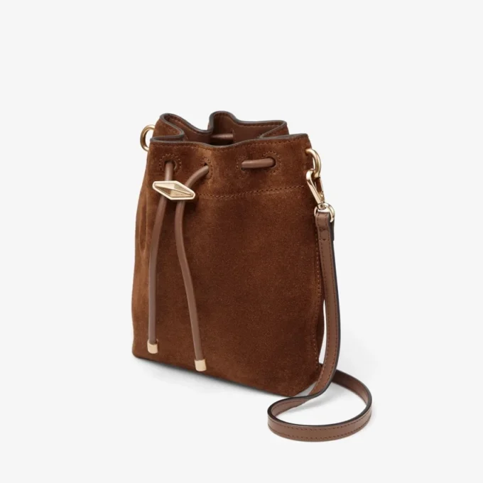 Borsa mini in pelle scamosciata color cuoio Cinch Borsa mini in pelle scamosciata color cuoio Cinch