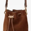 Borsa mini in pelle scamosciata color cuoio Cinch Borsa mini in pelle scamosciata color cuoio Cinch