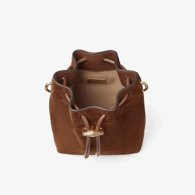 Borsa mini in pelle scamosciata color cuoio Cinch Borsa mini in pelle scamosciata color cuoio Cinch