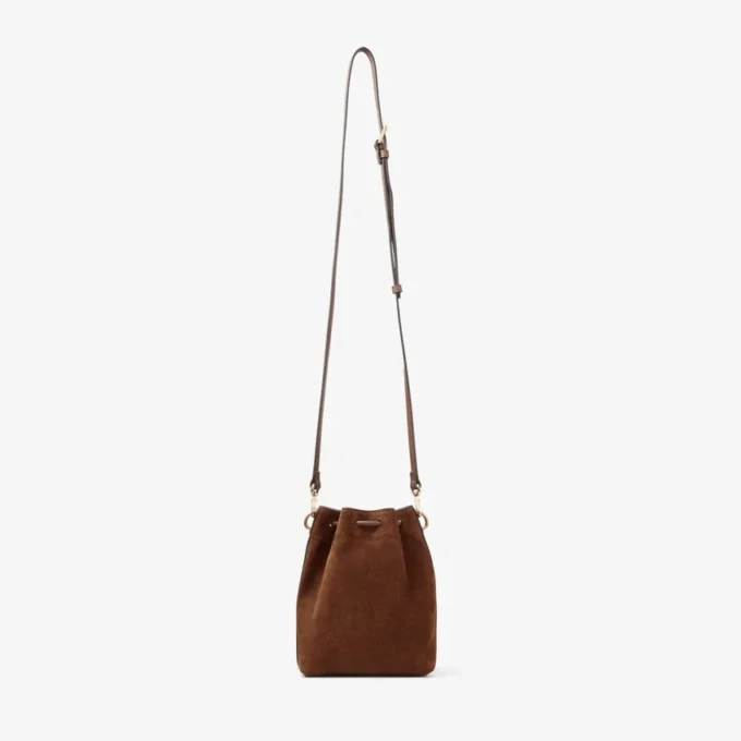 Borsa mini in pelle scamosciata color cuoio Cinch Borsa mini in pelle scamosciata color cuoio Cinch