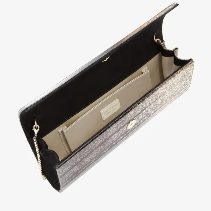 Borsa Sweetie in acrilico glitterato sfumato nero e champagne Borsa Sweetie in acrilico glitterato sfumato nero e champagne