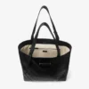 Borsa Tote Bar Vertical Tote Medium Borsa Tote in morbida pelle di vitello martellata nera con stelle in rilievo Borsa Tote Bar Vertical Tote Medium Borsa Tote in morbida pelle di vitello martellata nera con stelle in rilievo