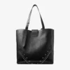 Borsa Tote Bar Vertical Tote Medium Borsa Tote in morbida pelle di vitello martellata nera con stelle in rilievo Borsa Tote Bar Vertical Tote Medium Borsa Tote in morbida pelle di vitello martellata nera con stelle in rilievo