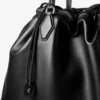 Borsa Tote con Cordino Tote grande in pelle nappa nera con cordino e logo jimmy choo goffrato