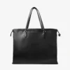 Borsa Tote con Cordino Tote grande in pelle nappa nera con cordino e logo jimmy choo goffrato