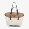 Borsa Tote Diamond media in shearling naturale Borsa Tote Diamond media in shearling naturale