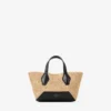 Borsa Tote Diamond Mini in rafia naturale Borsa Tote Diamond Mini in rafia naturale