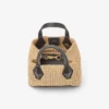 Borsa Tote Diamond Mini in rafia naturale Borsa Tote Diamond Mini in rafia naturale