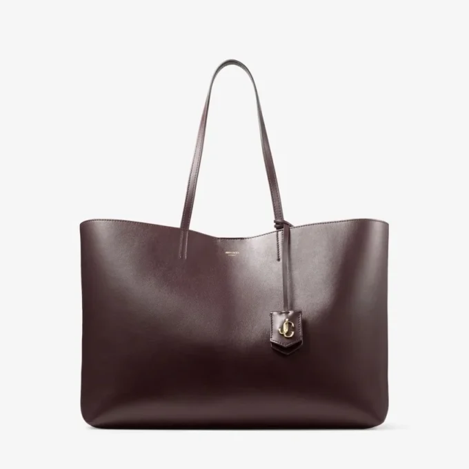Borsa tote Nine2Five East-West in morbida pelle di vitello color merlot intenso Borsa tote Nine2Five East-West in morbida pelle di vitello color merlot intenso