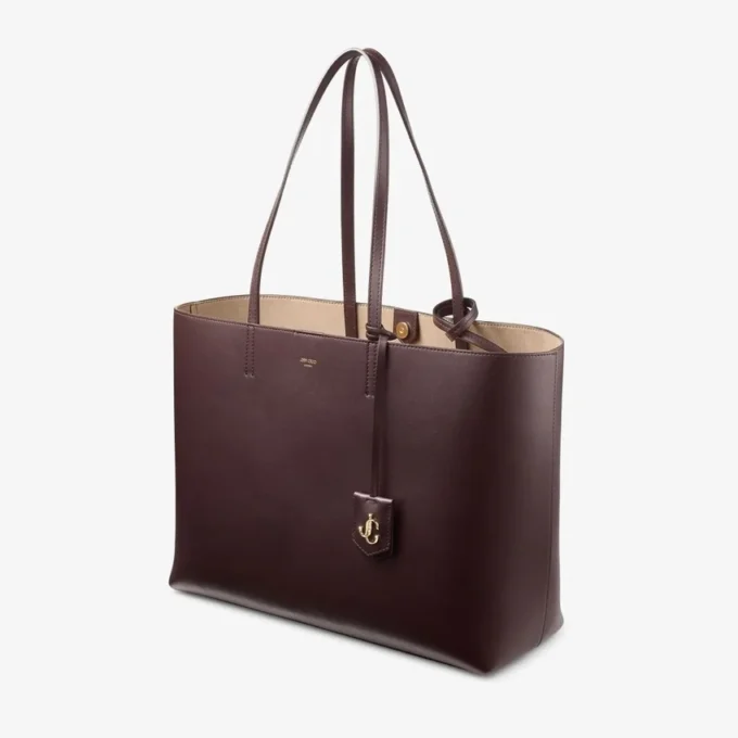 Borsa tote Nine2Five East-West in morbida pelle di vitello color merlot intenso Borsa tote Nine2Five East-West in morbida pelle di vitello color merlot intenso