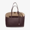 Borsa tote Nine2Five East-West in morbida pelle di vitello color merlot intenso Borsa tote Nine2Five East-West in morbida pelle di vitello color merlot intenso