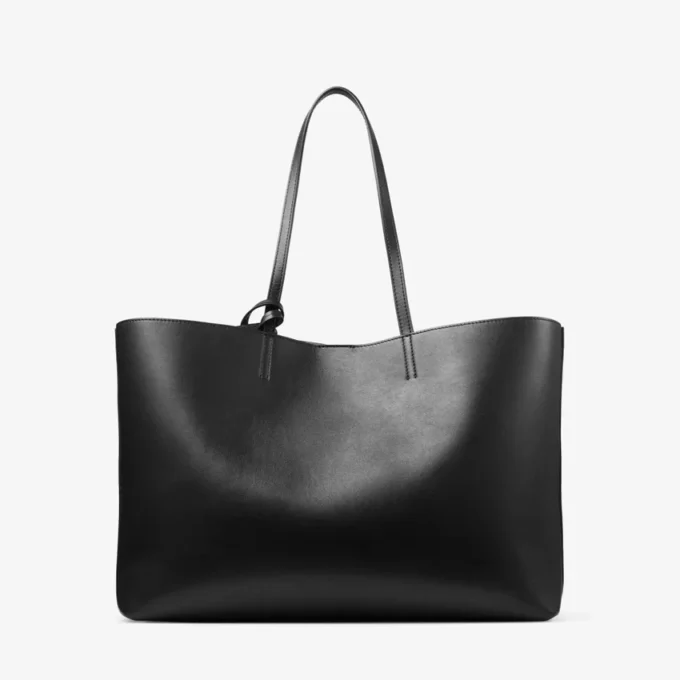 Borsa Tote Nine2Five East-West in pelle di vitello liscia nera Borsa Tote Nine2Five East-West in pelle di vitello liscia nera