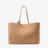 Borsa Tote Nine2Five East-West in pelle scamosciata color caramello Borsa Tote Nine2Five East-West in pelle scamosciata color caramello