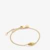 Bracciale a maglie sottili a rombi Bracciale a catena sottile con finitura dorata