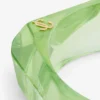 Bracciale sfaccettato Bracciale sfaccettato in acrilico color trifoglio Bracciale sfaccettato Bracciale sfaccettato in acrilico color trifoglio