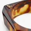 Bracciale sfaccettato Bracciale sfaccettato in acrilico tartarugato Bracciale sfaccettato Bracciale sfaccettato in acrilico tartarugato