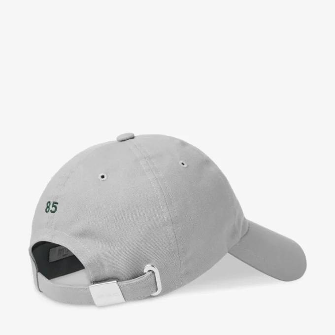 Cap 85 Cappellino da baseball in cotone grigio e verde britannico con logo jimmy choo Cap 85 Cappellino da baseball in cotone grigio e verde britannico con logo jimmy choo