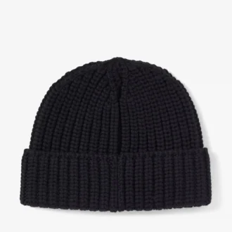 Cappello Yuki in maglia Cashwool nero Cappello Yuki in maglia Cashwool nero