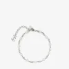 Cavigliera con perla e cristalli Cavigliera in metallo con finitura argento con ciondoli a forma di perla, cristallo e monogramma Jc Cavigliera con perla e cristalli Cavigliera in metallo con finitura argento con ciondoli a forma di perla, cristallo e monogramma Jc