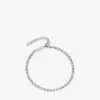 Cavigliera Saeda Cavigliera in metallo con finitura argento e cristalli Cavigliera Saeda Cavigliera in metallo con finitura argento e cristalli
