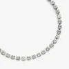 Cavigliera Saeda Cavigliera in metallo con finitura argento e cristalli Cavigliera Saeda Cavigliera in metallo con finitura argento e cristalli