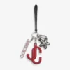 Ciondolo Jc Multi Charm in pelle di vitello rosso e rosa confetto con logo a stella Ciondolo Jc Multi Charm in pelle di vitello rosso e rosa confetto con logo a stella