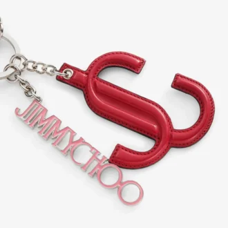 Ciondolo Jc Multi Charm in pelle di vitello rosso e rosa confetto con logo a stella
