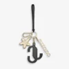 Ciondolo per borsa Jc Multi Charm in pelle di vitello nera e arancione con logo a stella Ciondolo per borsa Jc Multi Charm in pelle di vitello nera e arancione con logo a stella