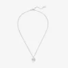 Collana a cuore Collana a cuore con finitura argento e cristalli Collana a cuore Collana a cuore con finitura argento e cristalli