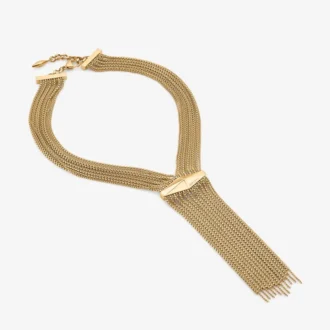 Collana Zandra Collana vintage a candelabro in oro con diamanti