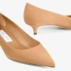 Décolleté Amelia 35 in camoscio color caramello