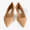 Décolleté Amelia 35 in camoscio color caramello
