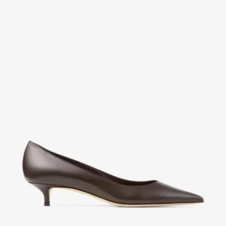 Décolleté Amelia 35 in pelle di vitello color cioccolato