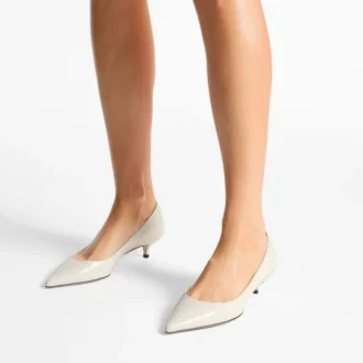 Décolleté Amelia 35 in pelle di vitello color latte