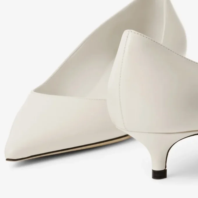 Décolleté Amelia 35 in pelle di vitello color latte