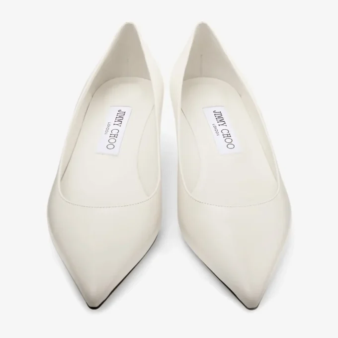 Décolleté Amelia 35 in pelle di vitello color latte