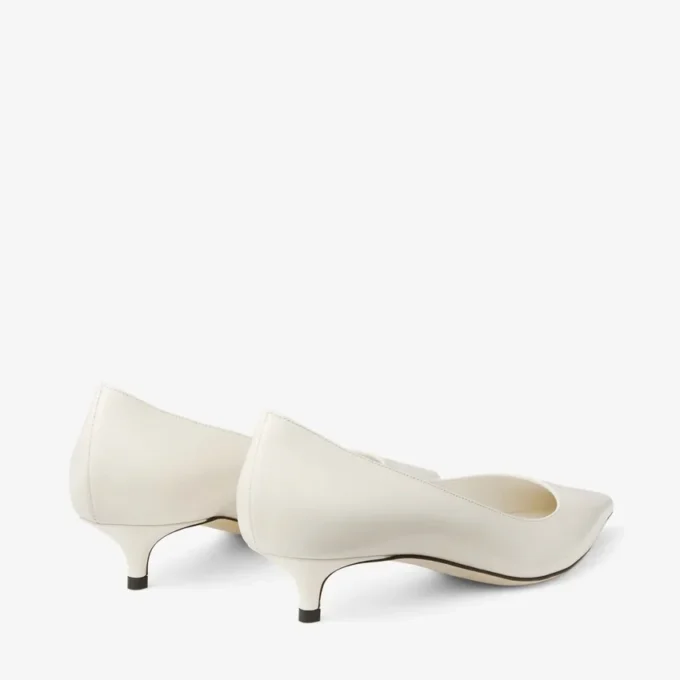Décolleté Amelia 35 in pelle di vitello color latte