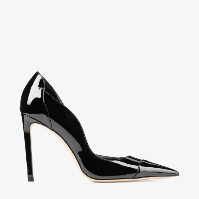 Décolleté Brigitte 100 in vernice nera Décolleté Brigitte 100 in vernice nera
